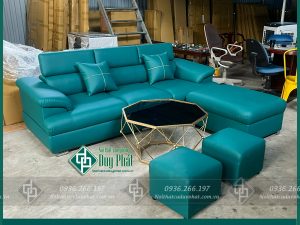 Sofa góc bọc da thông minh kt 1m6x2m2 không bàn (SFG-09)