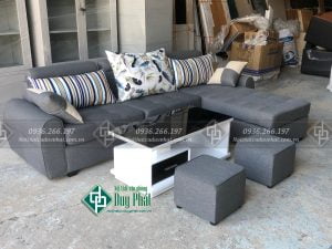 Bộ sofa góc bọc nỉ kt 1m6x2m6 không bàn (SFG-11)