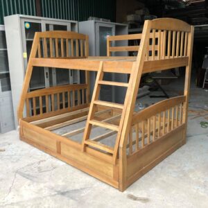 Thanh lý giường gỗ tần bì 2 tầng kt rộng 1m6 dài 2m cao 1m7