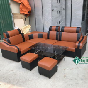 Sofa giá rẻ màu nâu đen kt 1m6x2m1 (SFG-02)
