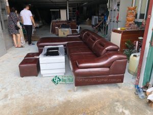 Sofa góc bọc da hàn quốc kt 1m6x2m6 không bàn (SFG-13)