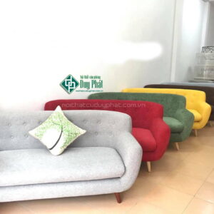 sofa văng thuyền màu ghi mới 99%
