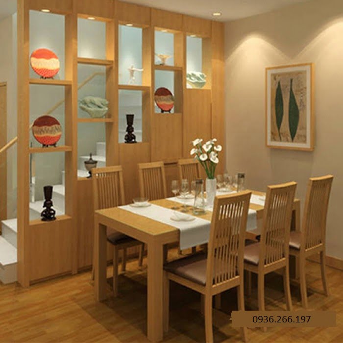 Một số mẫu kệ trang trí phòng ăn gia đình Sang Trọng