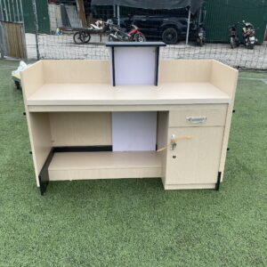 Quầy lễ tân gỗ công nghiệp (QLT-01)