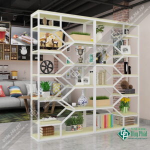 Kệ sắt trang trí kiểu tổ ong KT rộng 80x1m6 sâu 30cm (KTT-04)