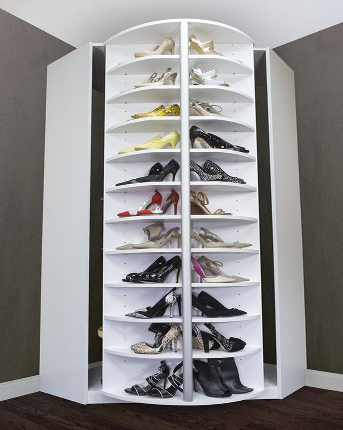 Tủ giày xoay thông minh hiện đại có thiết kế độc đáo