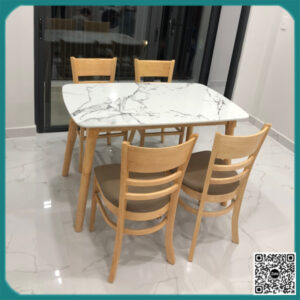 Bộ bàn ăn 4 ghế giá rẻ (BAN-03)