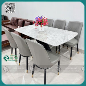 Bộ bàn ăn 6 ghế kt 80x1m6 cao 75cm (BAN-11)