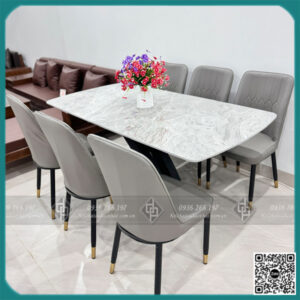 Bộ bàn ăn 6 ghế kt 80x1m6 cao 75cm (BAN-11)