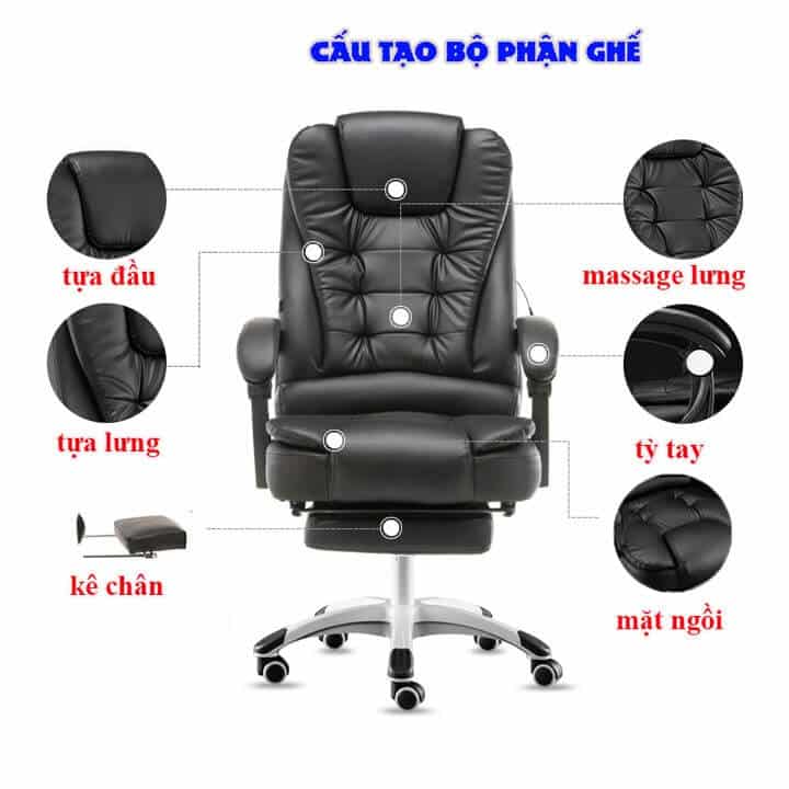 Thao tác giúp ghế xoay sử dụng bền hơn