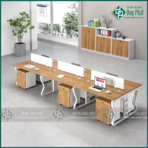 Mặt Cụm bàn làm việc vách ngăn 6 người Atlas – BLVDP48