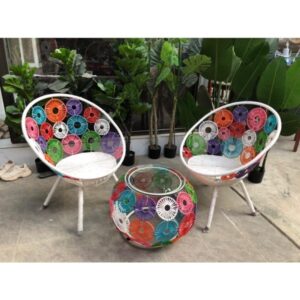 Bộ bàn ghế Ngoài trời Butin hoa GA 17
