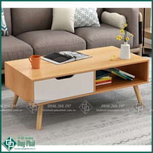 Bàn Sofa Chân Gỗ Màu Vàng – BSFDP1650