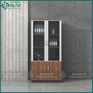 Tủ hồ sơ 2 cánh phối 2 màu đẹp