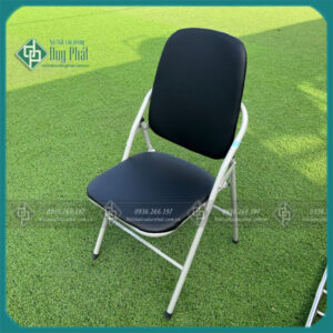 Ghế gấp đệm lưng cao mầu đen GGD220