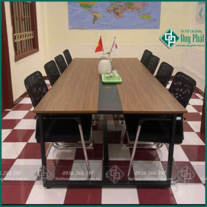 BÀN HỌP CHÂN SẮT 3 MẢNH KT 1M2X2M4 (BHCS07)