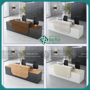 quầy lễ tân đẹp mẫu 2023 ( QLT15)