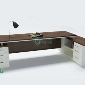 Bàn giám đốc giá rẻ KT 1.6m x1.8m mặt rộng 80cm (BGD2 HỘC)