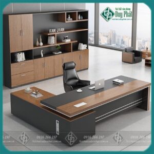 Bàn giám đốc chữ L kích thước 1m2x1m8 mặt rộng 70cm (BGDL-13)