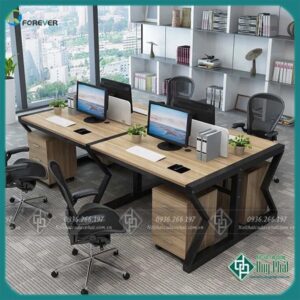 Module bàn vách ngăn 4 người 2M4 – BLVDP24