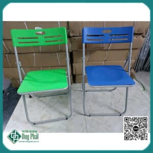 ghế gấp nhựa chân sơn tĩnh điện