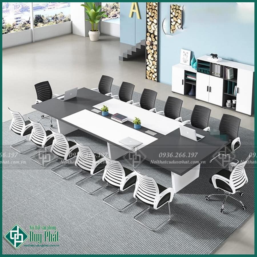 Bàn họp chân gỗ cao cấp kt 1m2x3m Bàn họp chân gỗ cao cấp kt 1m2x3m