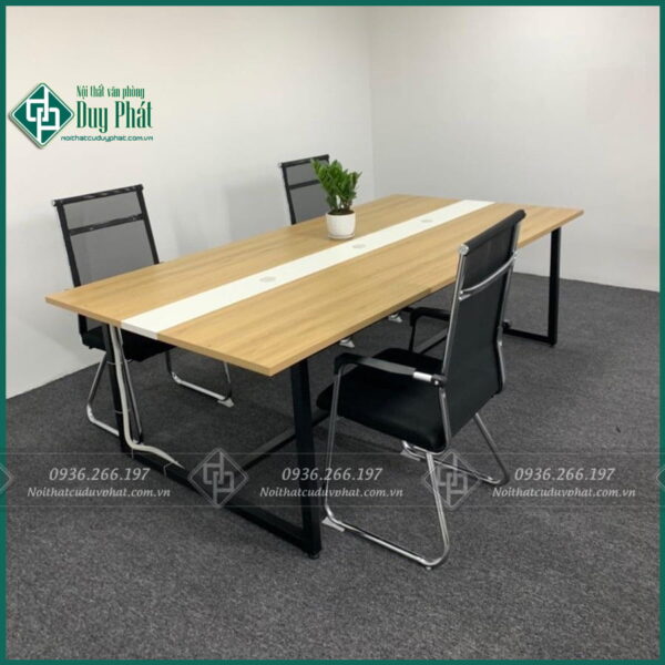 Bàn họp chân sắt kích thước 1m2x2m4