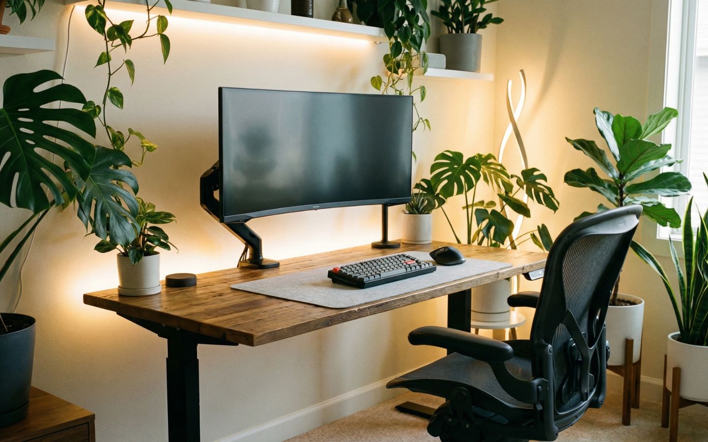 Ý tưởng home office setup đẹp, tiết kiệm